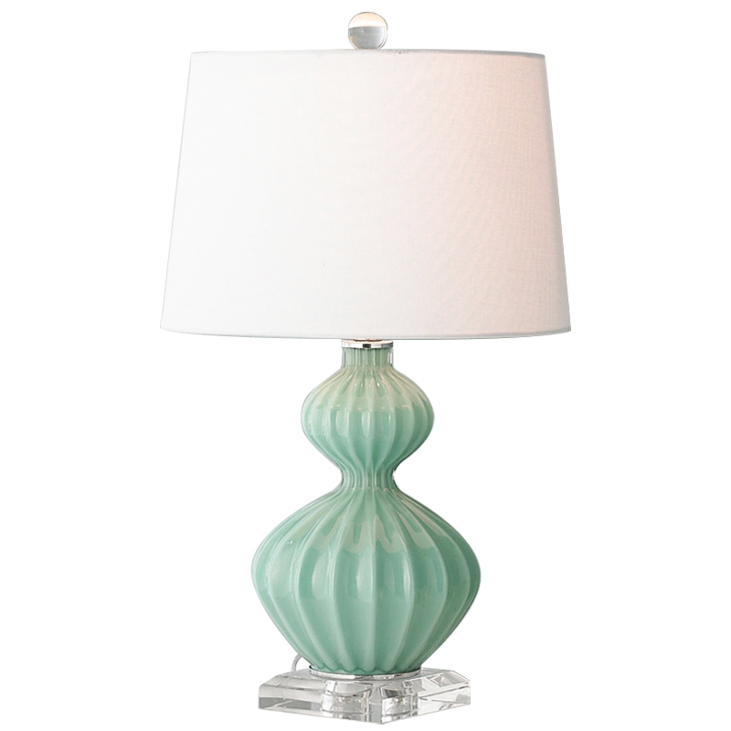 Настольная лампа Loraine Green Table lamp Античный зеленый Настольная лампа Loraine Green Table lamp Античный зеленый в Тюмени | Loft Concept