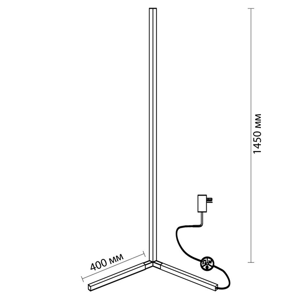 Торшер Trumpet Tube Black Angled Торшер Trumpet Tube Black Angled в Тюмени