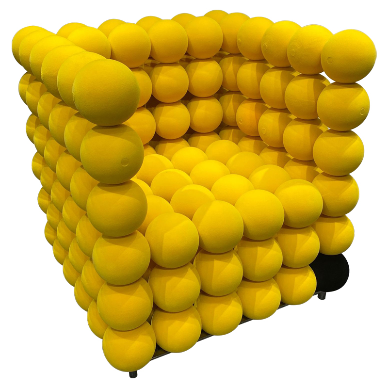 Дизайнерское Кресло Yellow Balls Armchair Желтый Черный Хром Дизайнерское Кресло Yellow Balls Armchair Желтый Черный Хром в Тюмени | Loft Concept
