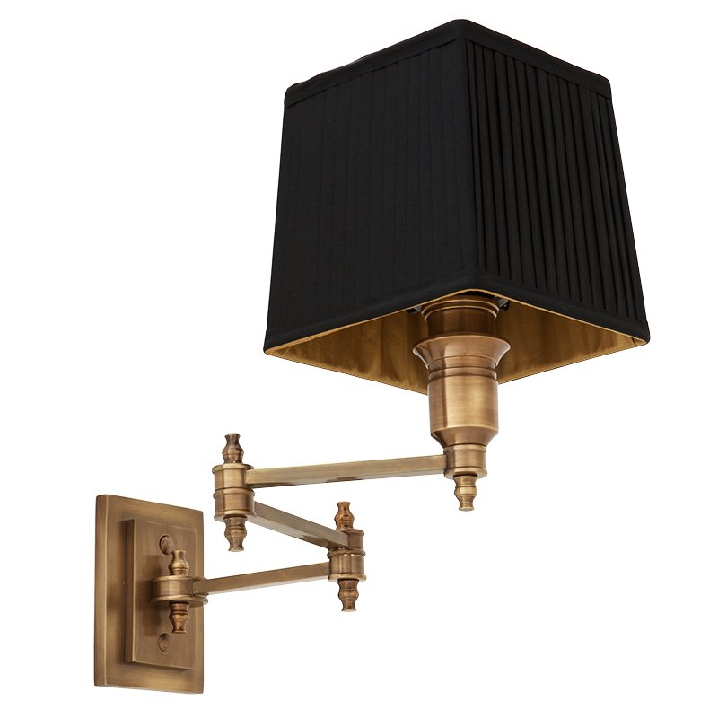 Бра Wall Lamp Lexington Swing Brass+Black Латунь Античная полированная Черный Бра Wall Lamp Lexington Swing Brass+Black Латунь Античная полированная Черный в Тюмени | Loft Concept