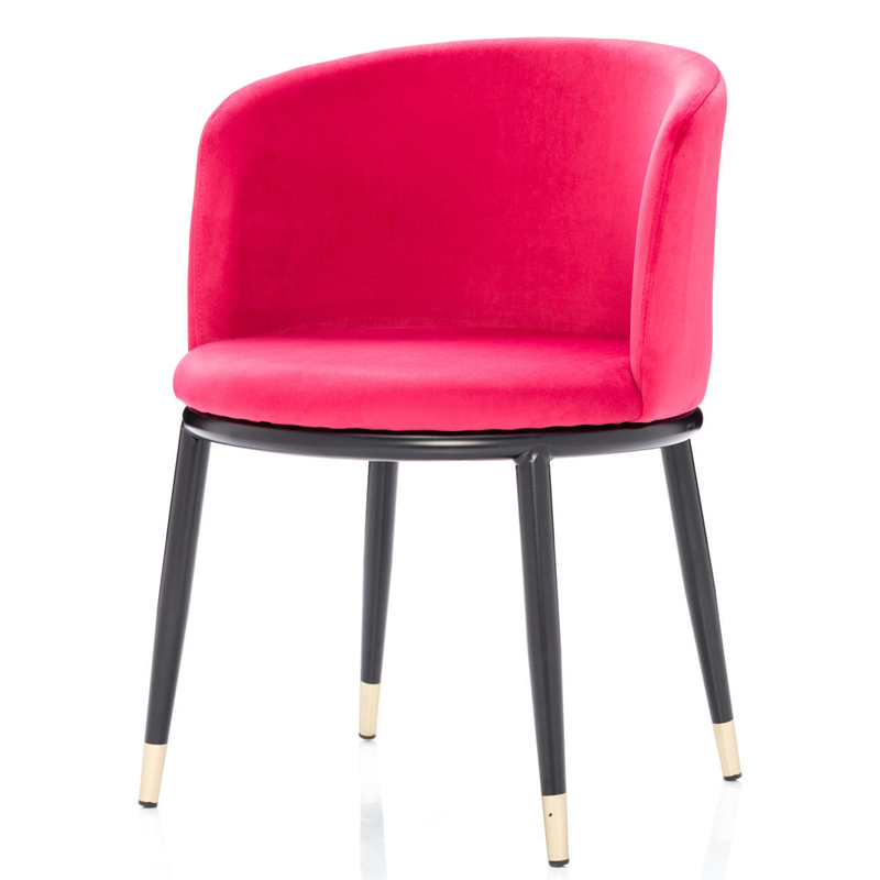 Стул Dining Chair Foucault Crimson Малиновый (Crimson) Черный Золотой Стул Dining Chair Foucault Crimson Малиновый (Crimson) Черный Золотой в Тюмени | Loft Concept