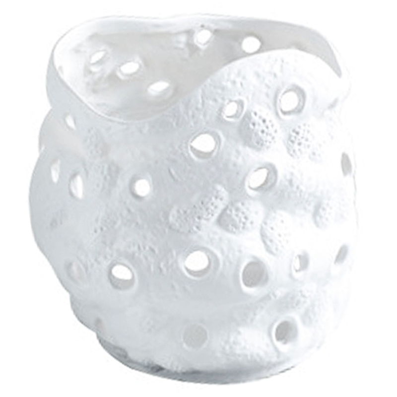 Ваза белая Rie White Vase S Белый Ваза белая Rie White Vase S Белый в Тюмени | Loft Concept