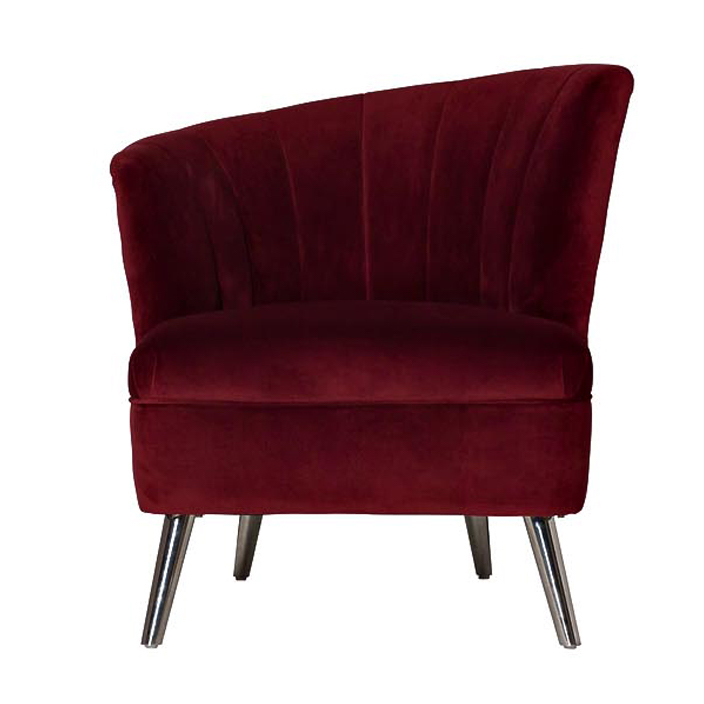 Кресло Moore Armchair Бургундский красный Нержавеющая сталь Кресло Moore Armchair Бургундский красный Нержавеющая сталь в Тюмени | Loft Concept