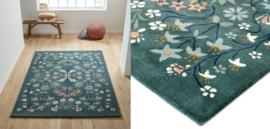 Ковер Floral Pattern 100% шерсть Ковер Floral Pattern 100% шерсть - Loft-Concept в Тюмени