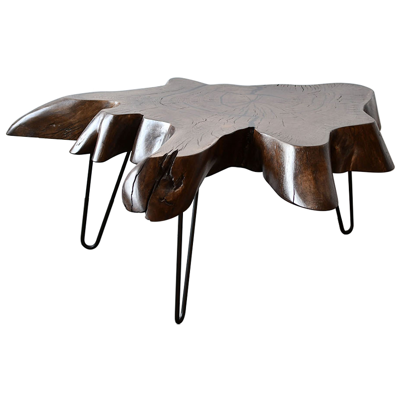 Кофейный стол Tallulah Industrial Metal Rust Coffee Table Коричневый Черный Кофейный стол Tallulah Industrial Metal Rust Coffee Table Коричневый Черный в Тюмени | Loft Concept
