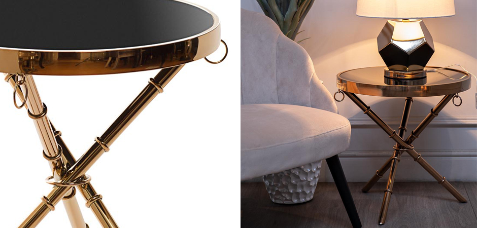 Стол Metal Bamboo Table pink gold Стол Metal Bamboo Table pink gold - Loft-Concept в Тюмени