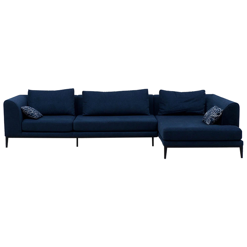 Угловой диван Ferguson Deep Blue Sofa Темно-синий Угловой диван Ferguson Deep Blue Sofa Темно-синий в Тюмени | Loft Concept
