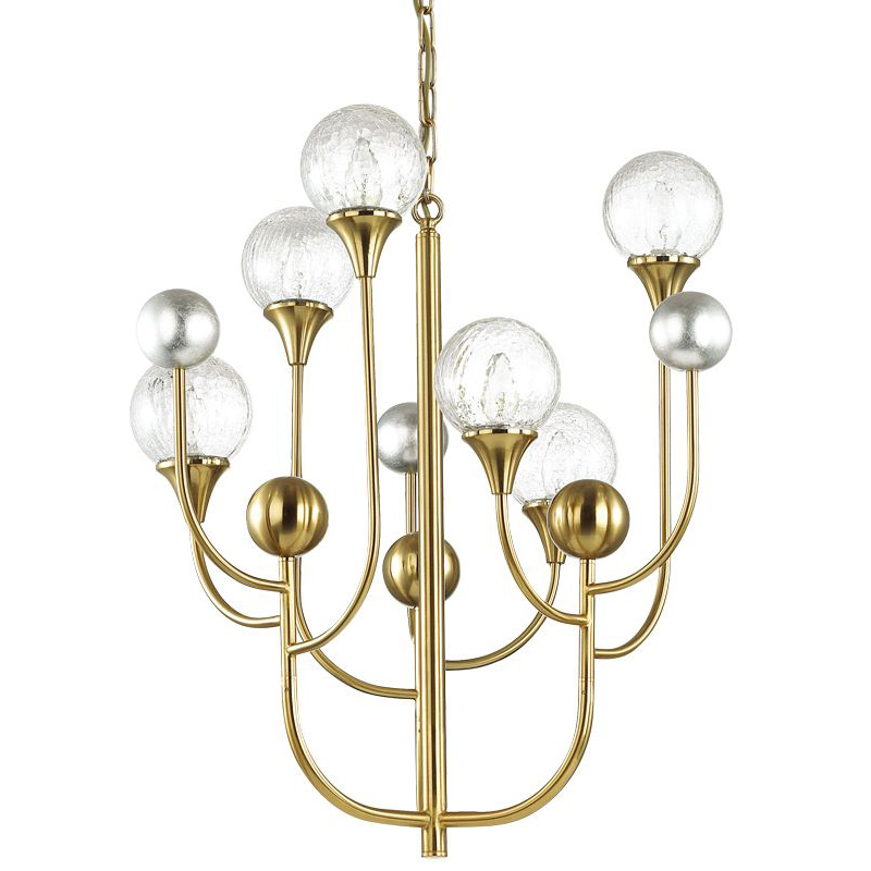 Люстра Benniga Chandelier 6 Золотой Прозрачный (Transparent) Люстра Benniga Chandelier 6 Золотой Прозрачный (Transparent) в Тюмени | Loft Concept