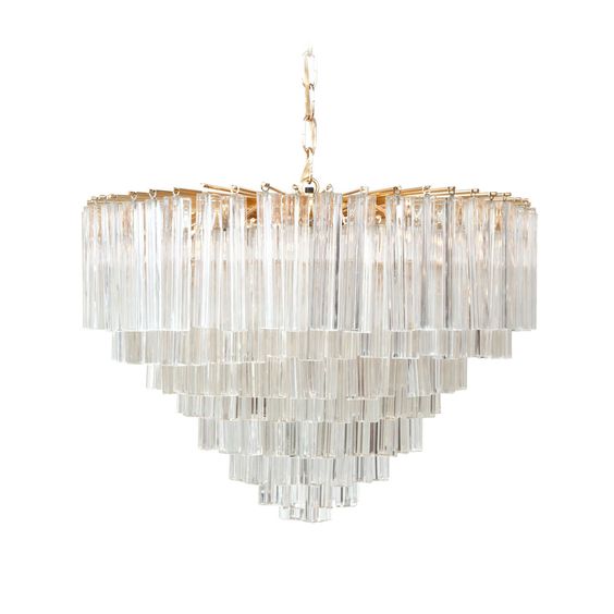 Люстра Chandelier Odeon Глянцевое золото Прозрачное Стекло Люстра Chandelier Odeon Глянцевое золото Прозрачное Стекло в Тюмени | Loft Concept