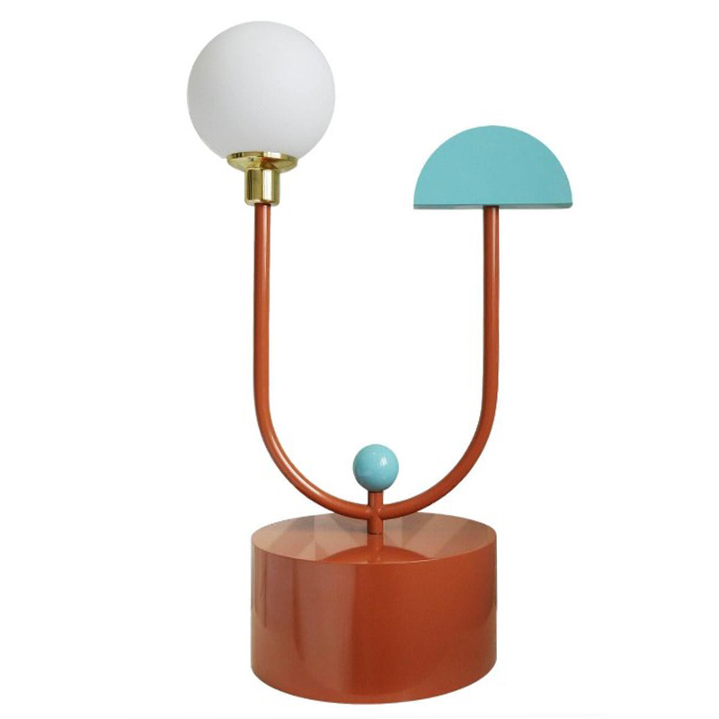 Дизайнерская Настольная Лампа Space Table Lamp by Dovain Studio Белый Коричневый Бирюзовый Дизайнерская Настольная Лампа Space Table Lamp by Dovain Studio Белый Коричневый Бирюзовый в Тюмени | Loft Concept
