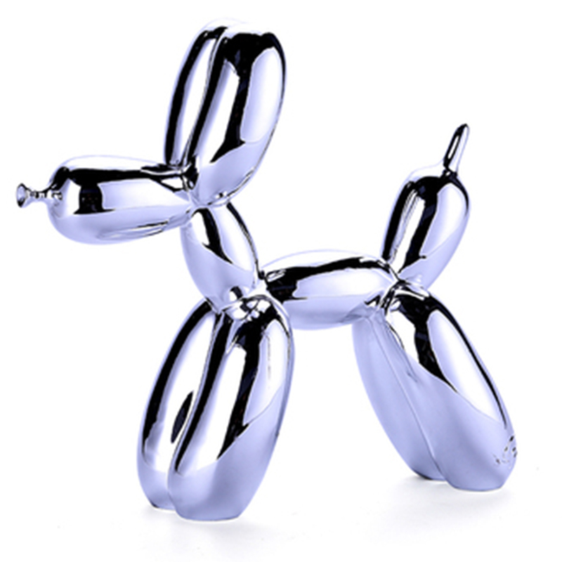 Статуэтка Jeff Koons Balloon Dog medium Silver Серебряный Статуэтка Jeff Koons Balloon Dog medium Silver Серебряный в Тюмени | Loft Concept