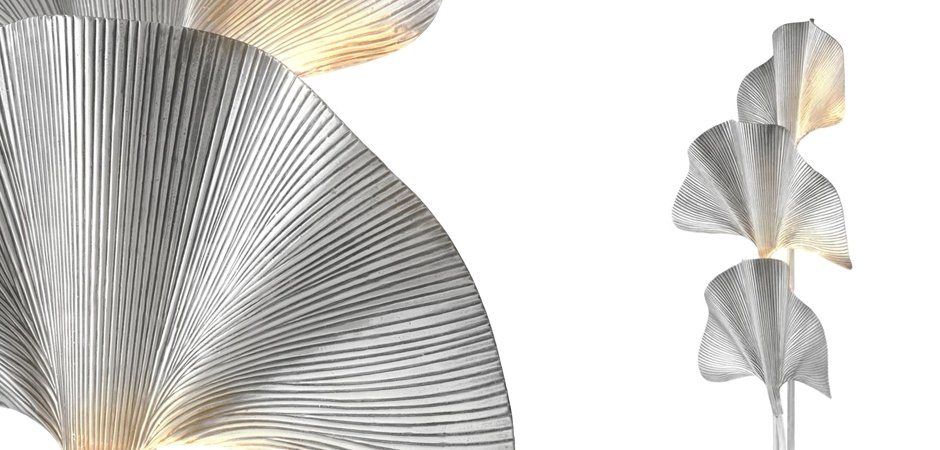 Торшер Eichholtz Floor Lamp Las Palmas Silver Торшер Eichholtz Floor Lamp Las Palmas Silver - Loft-Concept в Тюмени