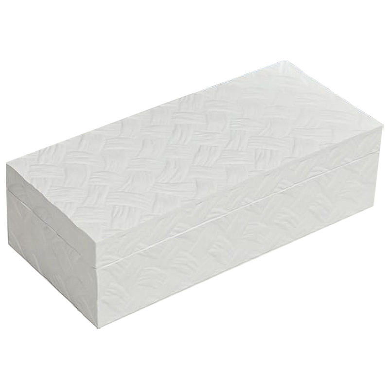 Шкатулка Weawing Wood White Box Белый Шкатулка Weawing Wood White Box Белый в Тюмени | Loft Concept