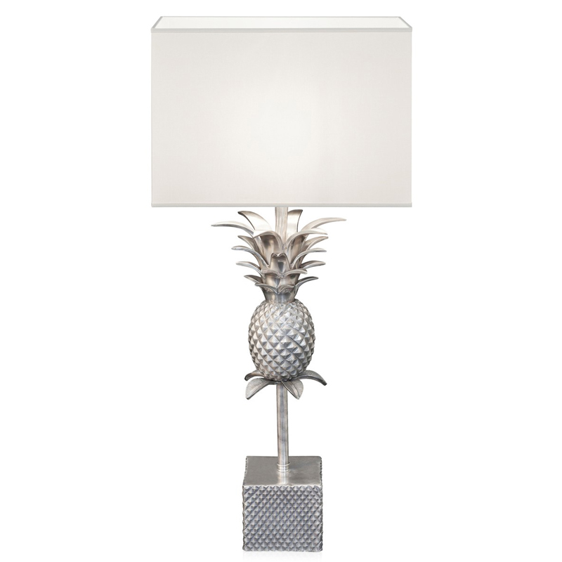 Настольная лампа LAMPTABLE PINEAPPLE STRAIGHT white Белый Серебряный Настольная лампа LAMPTABLE PINEAPPLE STRAIGHT white Белый Серебряный в Тюмени | Loft Concept