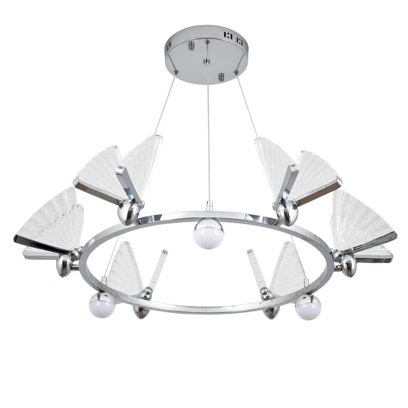 Люстра Butterfly Enlarged на три лампы Хром Люстра Butterfly Enlarged на три лампы Хром в Тюмени | Loft Concept