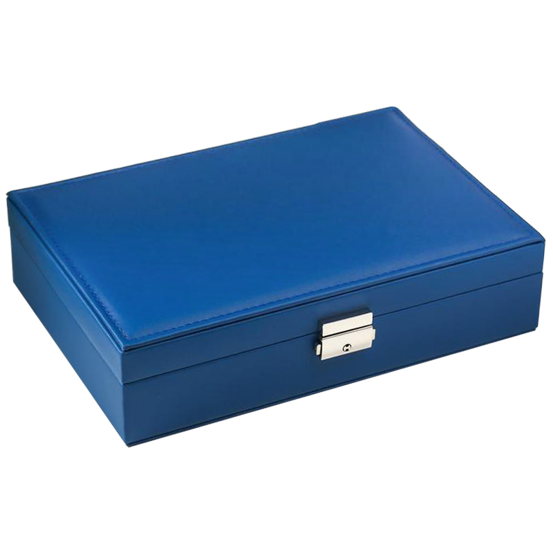 Шкатулка Mazarine Jewerly Organizer Box blue Синий Шкатулка Mazarine Jewerly Organizer Box blue Синий в Тюмени | Loft Concept