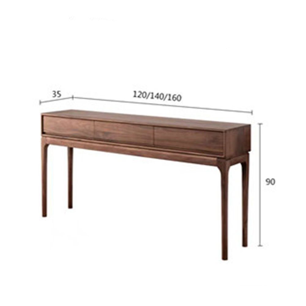 Консоль деревянная прямоугольная с 3-мя ящиками Moon Walnut Furniture Консоль деревянная прямоугольная с 3-мя ящиками Moon Walnut Furniture в Тюмени