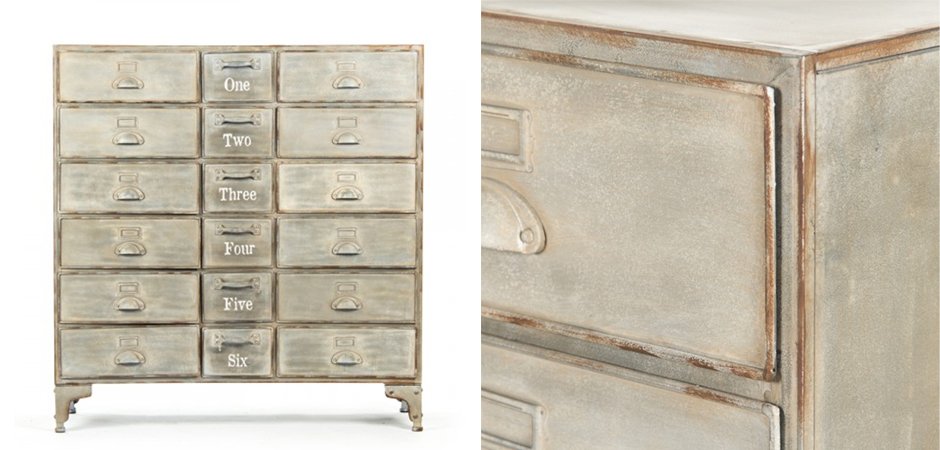 Комод металлический в стиле лофт Oscar Drawer Cabinet Комод металлический в стиле лофт Oscar Drawer Cabinet - Loft-Concept в Тюмени