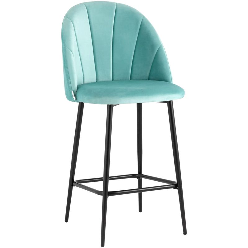 Барный Стул Balsari S Chair Цвет Тиффани Голубой Черный Барный Стул Balsari S Chair Цвет Тиффани Голубой Черный в Тюмени | Loft Concept