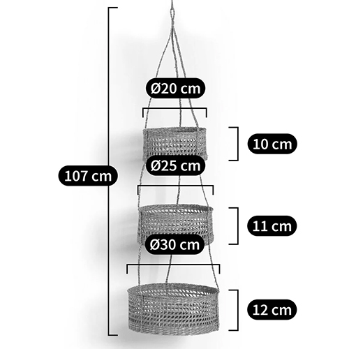 Подвесные плетеные корзины для цветов Musa Wicker Baskets Подвесные плетеные корзины для цветов Musa Wicker Baskets в Тюмени