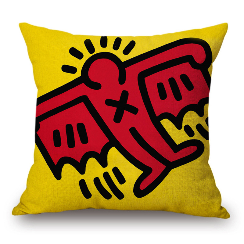 Подушка Keith Haring 18 Мульти Подушка Keith Haring 18 Мульти в Тюмени | Loft Concept