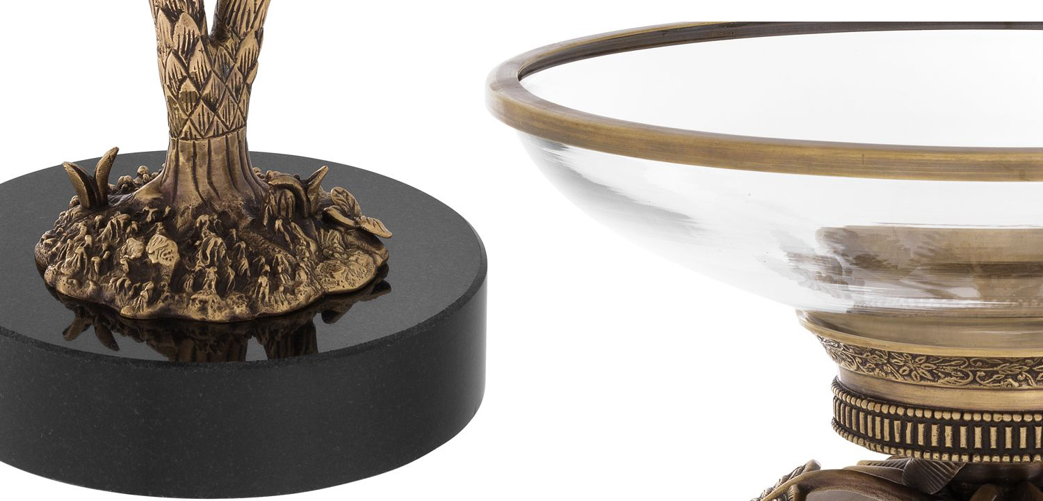 Чаша Eichholtz Bowl on base Lindroth - фото