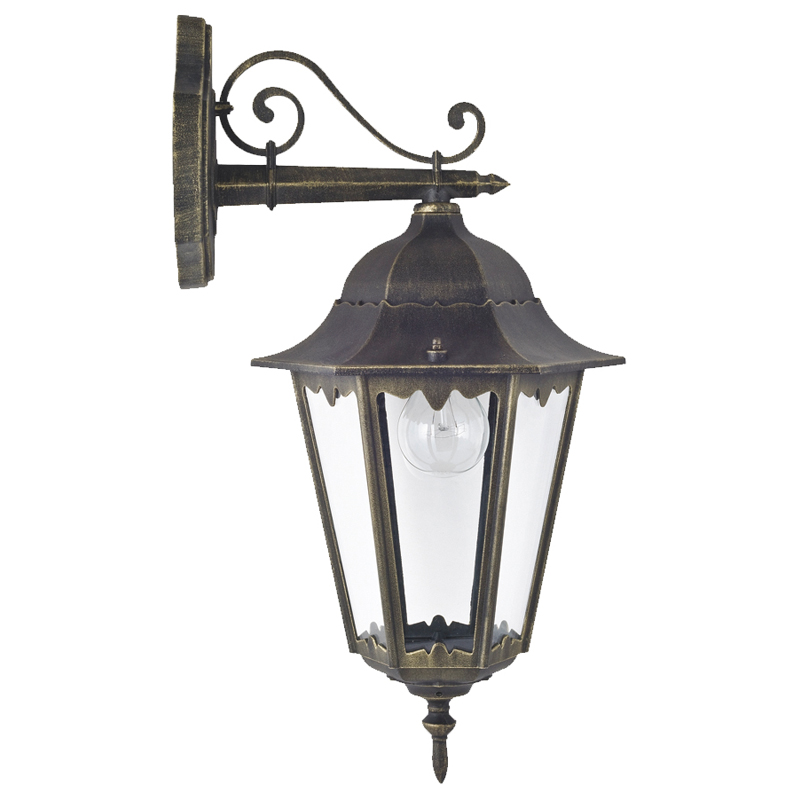 Уличный светильник Leclerc sconce II Винтажный черный Прозрачное Стекло Уличный светильник Leclerc sconce II Винтажный черный Прозрачное Стекло в Тюмени | Loft Concept