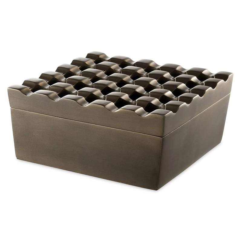 Пепельница Eichholtz Ashtray Deluxe Винтажная латунь Пепельница Eichholtz Ashtray Deluxe Винтажная латунь в Тюмени | Loft Concept