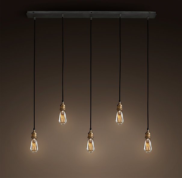 Подвесной светильник Loft Industrial Mono 5 Черный Подвесной светильник Loft Industrial Mono 5 Черный в Тюмени | Loft Concept