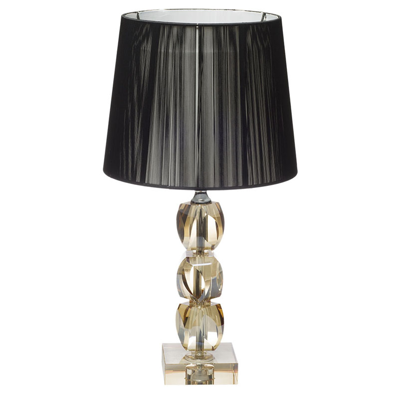 Настольная лампа Gold Crystal Base Table Lamp Черный Настольная лампа Gold Crystal Base Table Lamp Черный в Тюмени | Loft Concept