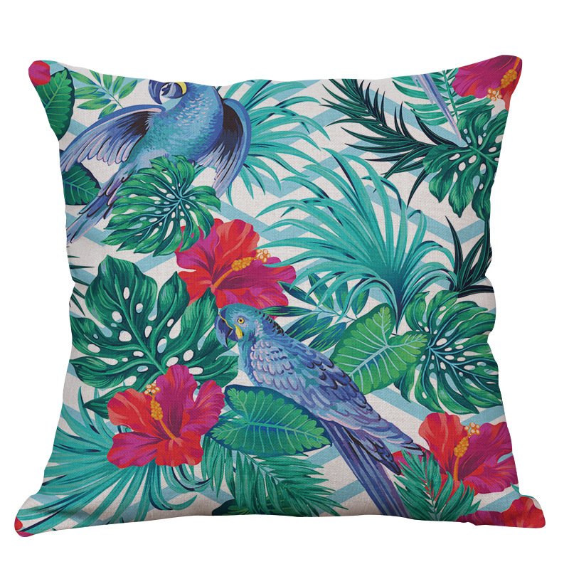 Декоративная подушка Tropical birds Мульти Декоративная подушка Tropical birds Мульти в Тюмени | Loft Concept