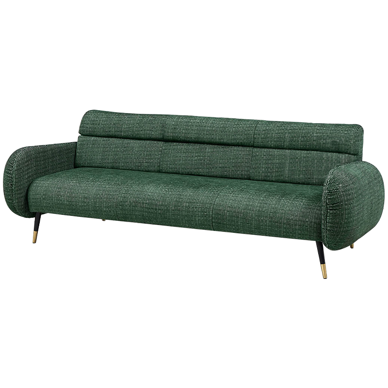 Диван Hebert Green Sofa L Зеленый Зеленый Черный Латунь Диван Hebert Green Sofa L Зеленый Зеленый Черный Латунь в Тюмени | Loft Concept