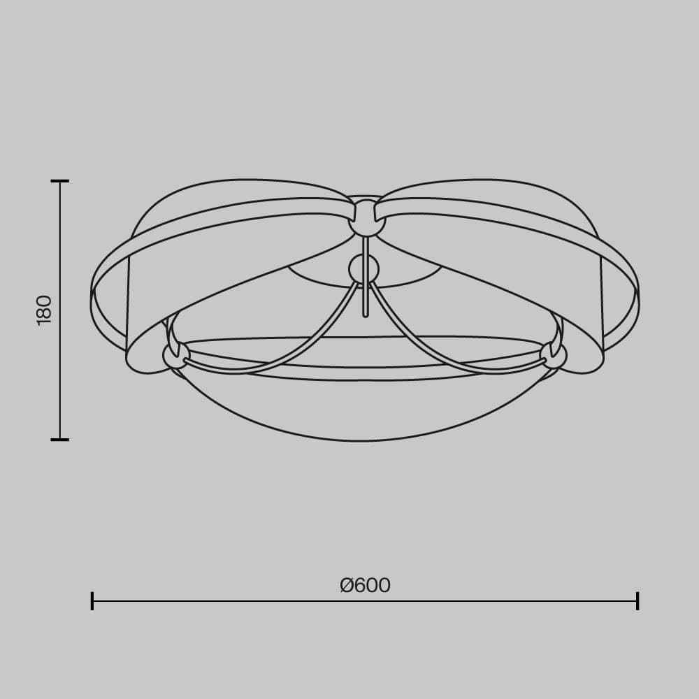 Потолочный светильник Breeze 3000К 45Вт в Тюмени