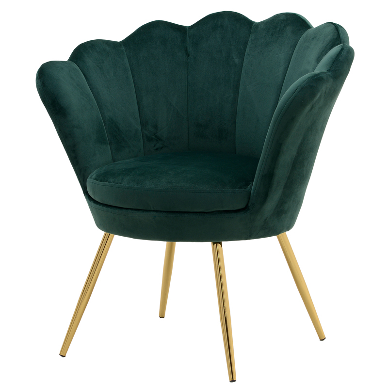 Кресло Jacinta Fan Emerald Изумрудный Золотой Кресло Jacinta Fan Emerald Изумрудный Золотой в Тюмени | Loft Concept