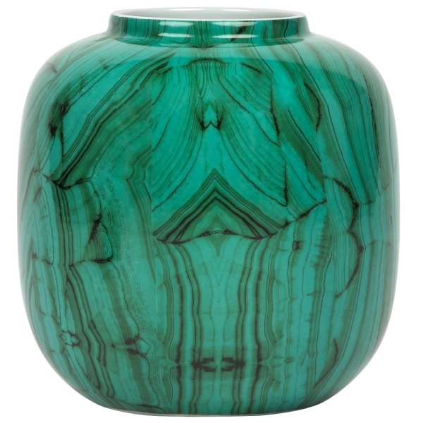 Ваза Malachite Vase Low Малахит Ваза Malachite Vase Low Малахит в Тюмени | Loft Concept