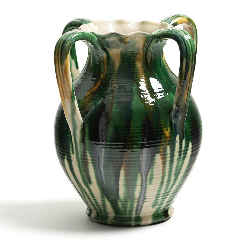 Ваза Faience Vase III Белый Зеленый Желтый Синий Ваза Faience Vase III Белый Зеленый Желтый Синий в Тюмени | Loft Concept