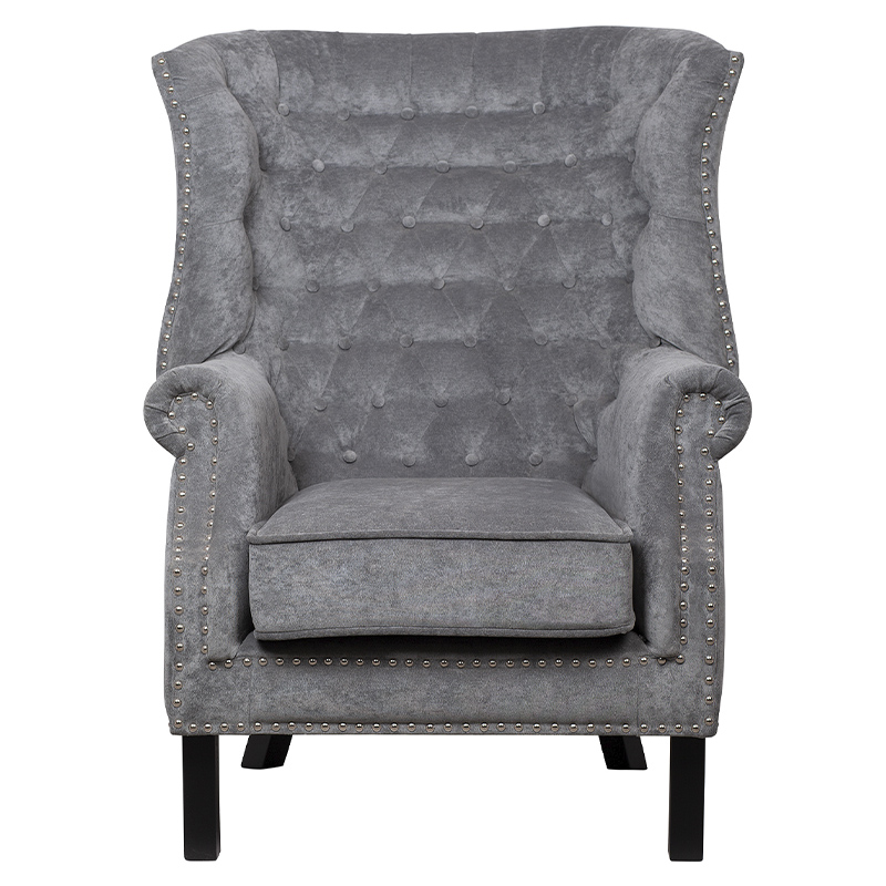 Кресло Charlie Armchair grey velour Серый Кресло Charlie Armchair grey velour Серый в Тюмени | Loft Concept