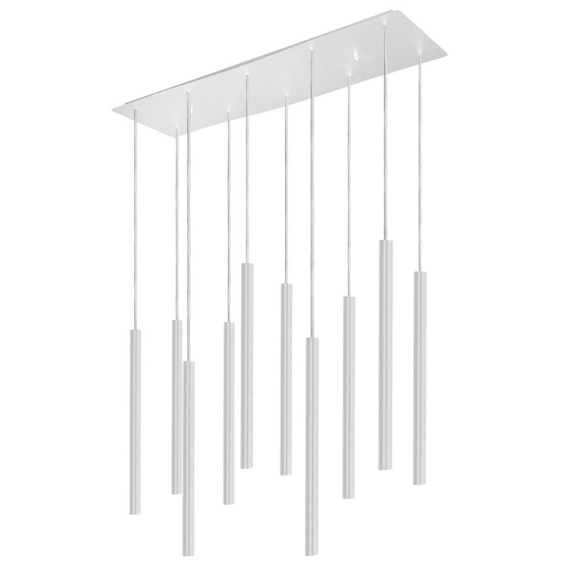 Светильник Trumpet Rectangle White 10 плафонов Белый Светильник Trumpet Rectangle White 10 плафонов Белый в Тюмени | Loft Concept