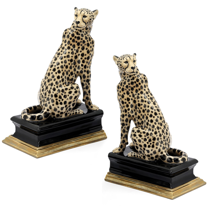 Держатель для книг BOOKEND CHEETAH Черный Золотой Бежевый Держатель для книг BOOKEND CHEETAH Черный Золотой Бежевый в Тюмени | Loft Concept