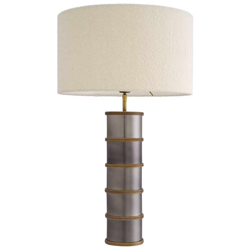 Настольная лампа Eichholtz Table Lamp Ella Латунь Серый Белый Настольная лампа Eichholtz Table Lamp Ella Латунь Серый Белый в Тюмени | Loft Concept