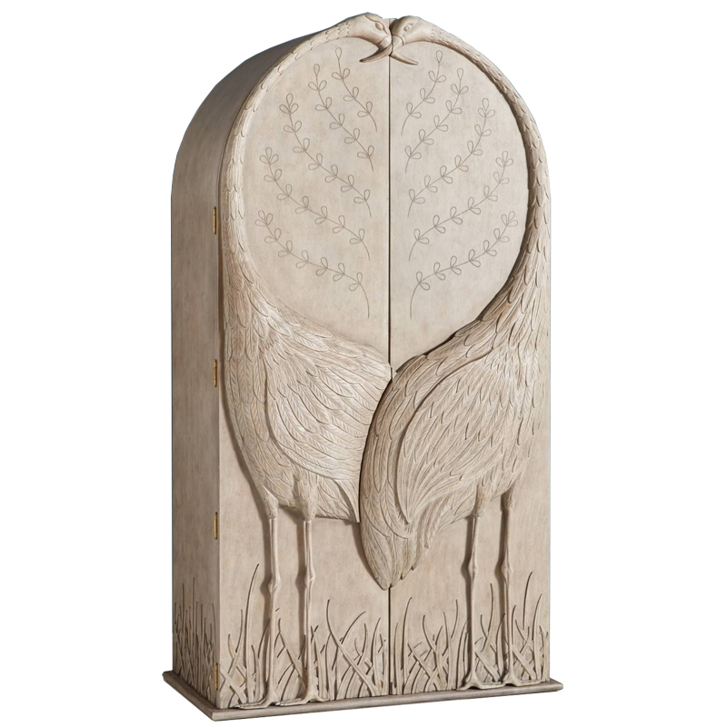 Шкаф ручная резьба Land & Sky Armoire Бежево-серый Шкаф ручная резьба Land & Sky Armoire Бежево-серый в Тюмени | Loft Concept