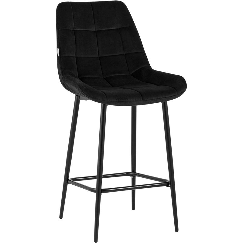 Стул Полубарный NANCY Chair посадка 65 см Черный Велюр Черный Стул Полубарный NANCY Chair посадка 65 см Черный Велюр Черный в Тюмени | Loft Concept