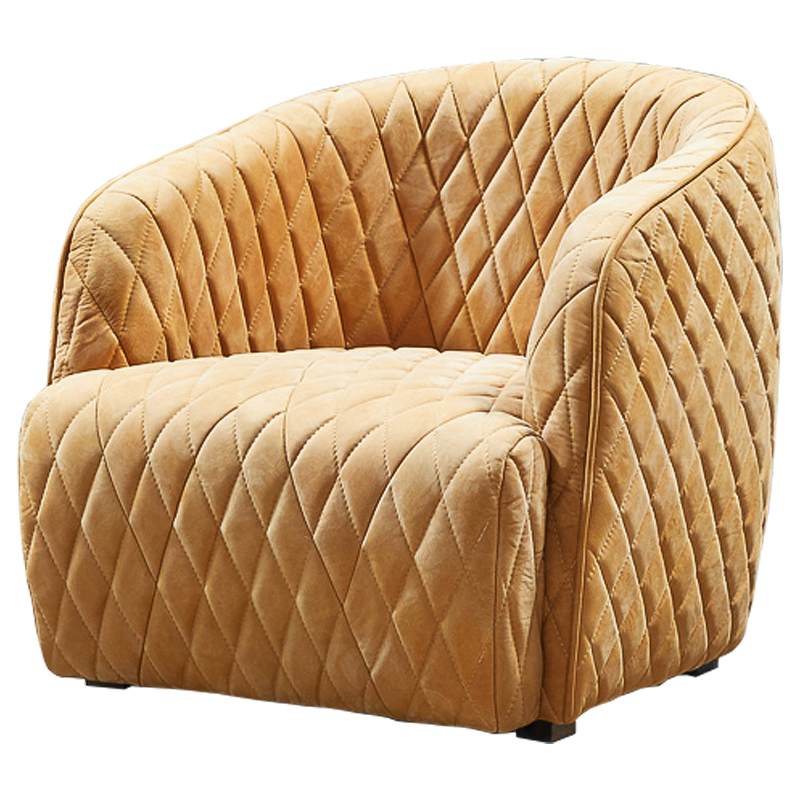 Кресло Rhombuses Upholstery Armchair Milk Caramel Карамель Коричневый Кресло Rhombuses Upholstery Armchair Milk Caramel Карамель Коричневый в Тюмени | Loft Concept
