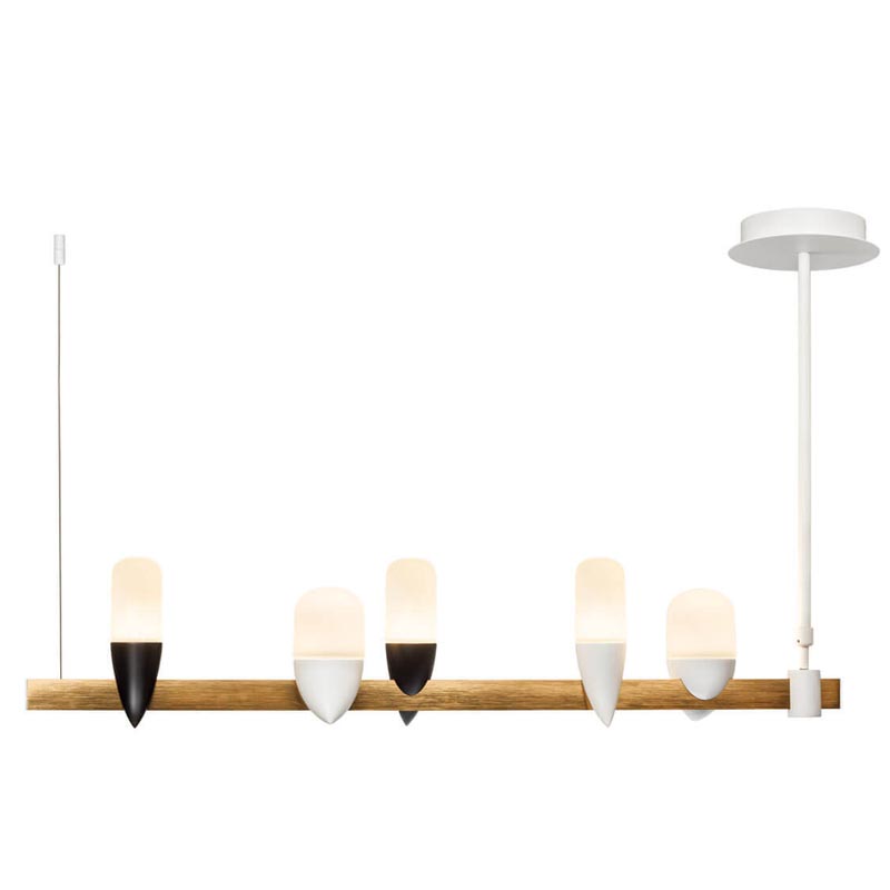 Люстра Ebenezer Chandelier Linear white 85 Белый Латунь Люстра Ebenezer Chandelier Linear white 85 Белый Латунь в Тюмени | Loft Concept