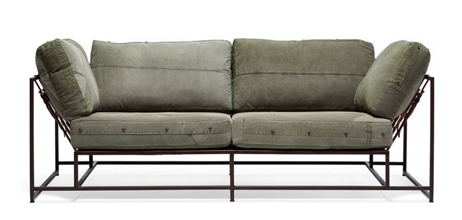 Двухместный диван Olive Military Two Seat Sofa - фото №1