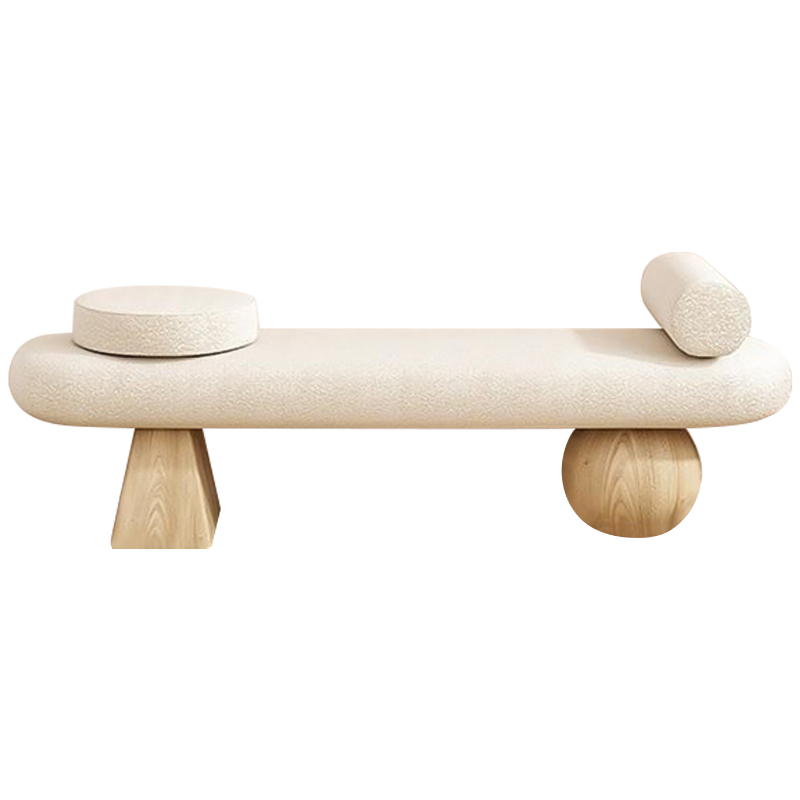Банкетка Hollie Wooden Forms Bench Бежевый Древесина Банкетка Hollie Wooden Forms Bench Бежевый Древесина в Тюмени | Loft Concept