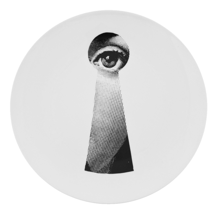 Декоративная тарелка Fornasetti 014 Черный Декоративная тарелка Fornasetti 014 Черный в Тюмени | Loft Concept