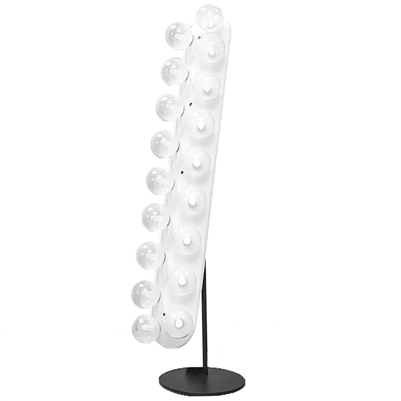 Напольная лампа Venier Floor lamp Белый Черный Напольная лампа Venier Floor lamp Белый Черный в Тюмени | Loft Concept