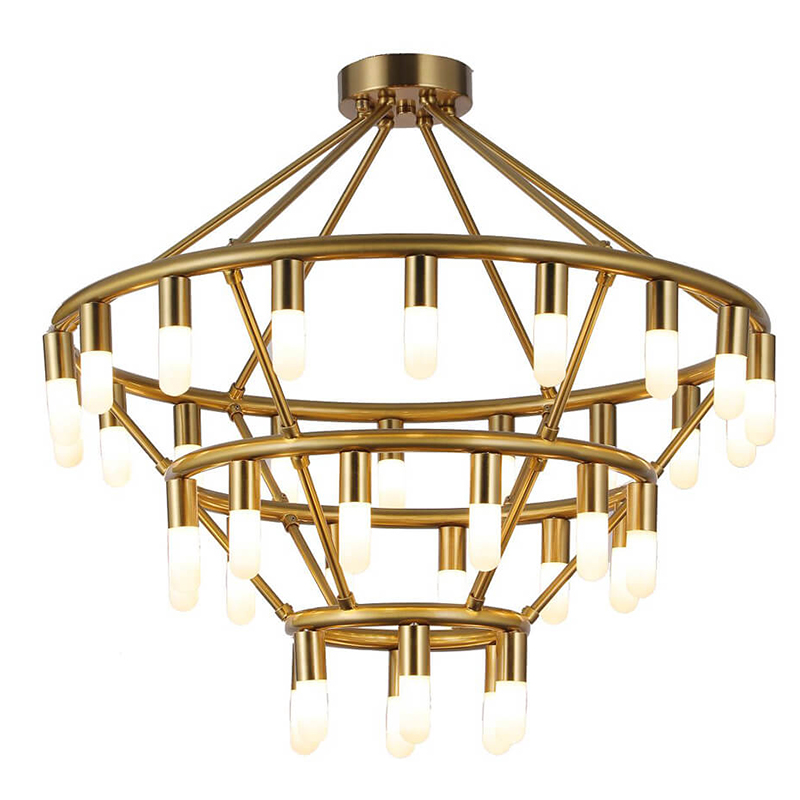 Люстра Maynor Candles Chandelier Латунь Люстра Maynor Candles Chandelier Латунь в Тюмени | Loft Concept