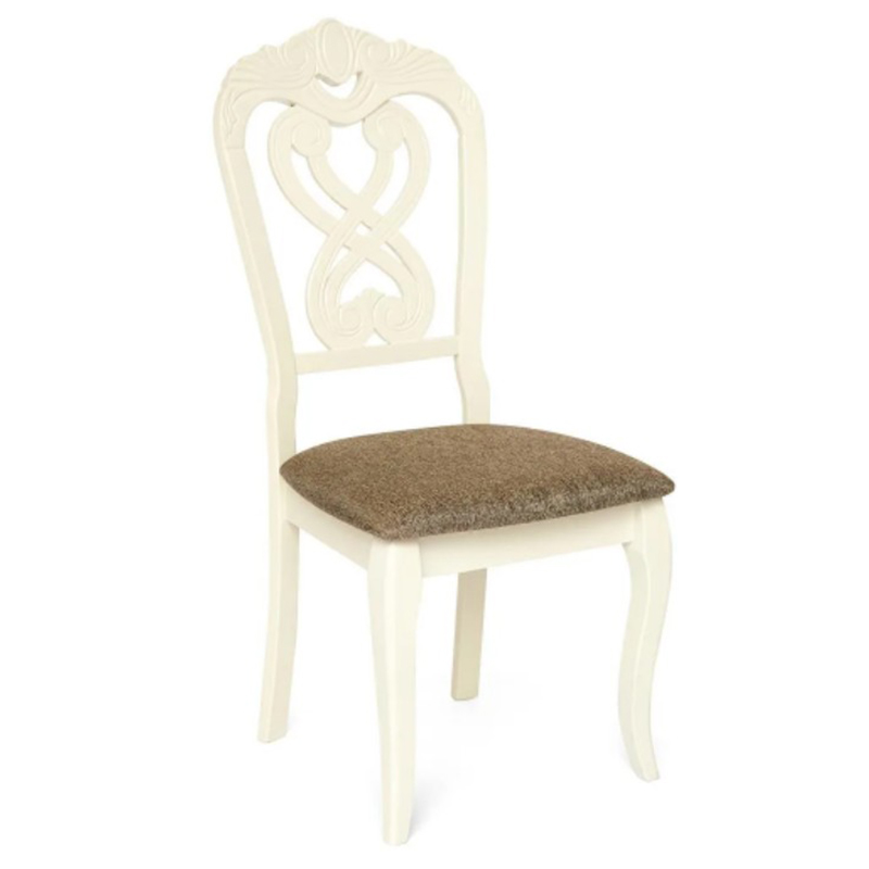 Стул Viktoria Chair Белый Коричневый Стул Viktoria Chair Белый Коричневый в Тюмени | Loft Concept